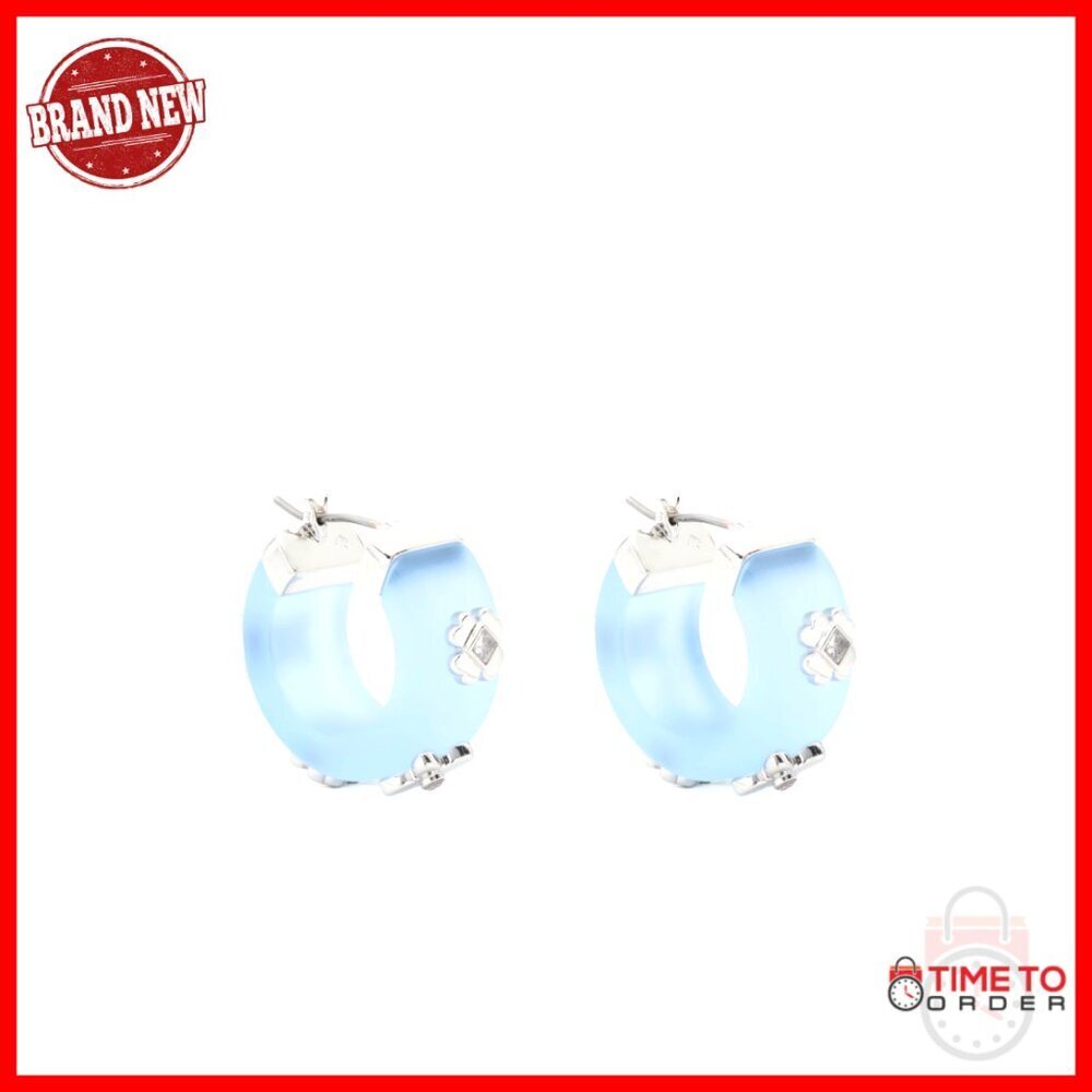 Lever Back Hoop Earrings with Cubic Zirconia, Brass Steel Acetate